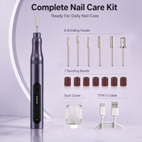 Machine à ongles électrique professionnelle sans fil, portable, rechargeable par USB, polisseuse à ongles électrique