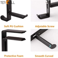 Support pour casque et oreillettes à Clip réglable, support de montage à crochet, pour écouteurs, bureau, Gaming PC