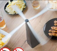 Répulsif à mouches noir Ventilateur électrique anti-insectes Piège à mouches intérieur/extérieur et éloignement des insectes Utilisation sanitaire avec alimentation par batterie