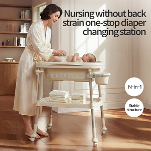 <span class=keywords><strong>Table</strong></span> à <span class=keywords><strong>langer</strong></span> <span class=keywords><strong>et</strong></span> <span class=keywords><strong>baignoire</strong></span> multifonctionnelle pliable <span class=keywords><strong>pour</strong></span> nouveau-né VSUCH - Product Image 2