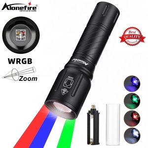 Linterna LED 4 en 1 con Zoom, Azul/Verde/Rojo, Impermeable, Alta Potencia, para Caza, Fotografía, Selfies, Senderismo y Camping - Product Image 1