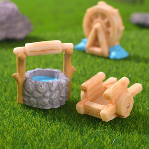 Micro paysage jardinage petits ornements-nouvelle série d'outils <span class=keywords><strong>de</strong></span> ferme <span class=keywords><strong>de</strong></span> simulation artisanat <span class=keywords><strong>en</strong></span> résine écologique-puits d'eau camion grange - Product Image 3