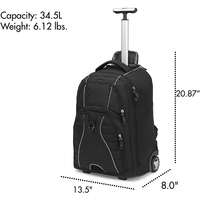 Tas Ransel Laptop Beroda 15 Inch Laris Manis dengan Port Pengisian Daya USB, Tas Travel Bisnis Anti Air Bahan Oxford