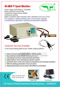 Soudeuse par points HL-WDV pour souder l'acier inoxydable, le <span class=keywords><strong>fer</strong></span> orthodontique <span class=keywords><strong>dentaire</strong></span> et les matériaux d'alliage avec 2 options - Product Image 5
