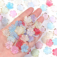 Perles acryliques en forme de fleurs de cerisier dégradées et breloques pour la fabrication de bijoux DIY : bracelets, colliers, boucles d'oreilles, porte-clés