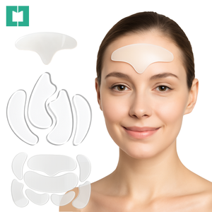 Patchs anti-rides réutilisables pour les yeux, le front, le cou, la poitrine - Utilisation faciale de nuit, certifiés ISO9001, taille et forme personnalisables - Product Image 5
