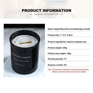 Cera de Soya Promocional para Fabricación de Velas, Regalo Empresarial Personalizado, Frascos de Vidrio de Lujo - Product Image 2