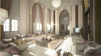 Panneau mural décoratif en acier inoxydable miroir doré de style marocain