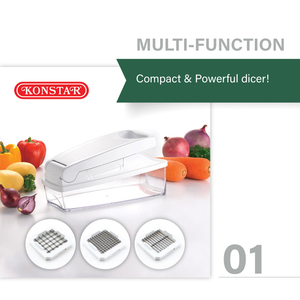 Multi Functional Manual <b>Vegetable</b> <b>Slicer</b> Dicer With Lid Container Safe Lock Design For Home Food Preparation - Product Image 5