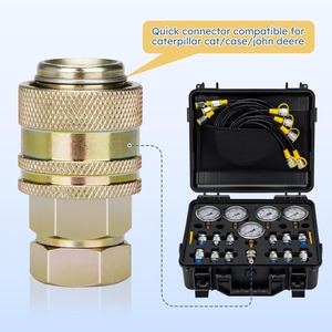 Kit de Diagnóstico Hidráulico con 5 Manómetros y 13 Accesorios para Acoplamientos de Excavadoras y Maquinaria de Construcción, Presión para OEM, Nuevo de Fábrica, Un Año de Garantía - Product Image 5