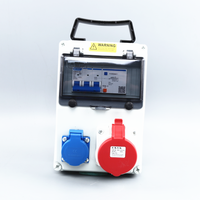 Boîte de distribution d'alimentation industrielle étanche OEM ABS avec prises multiples intégrées