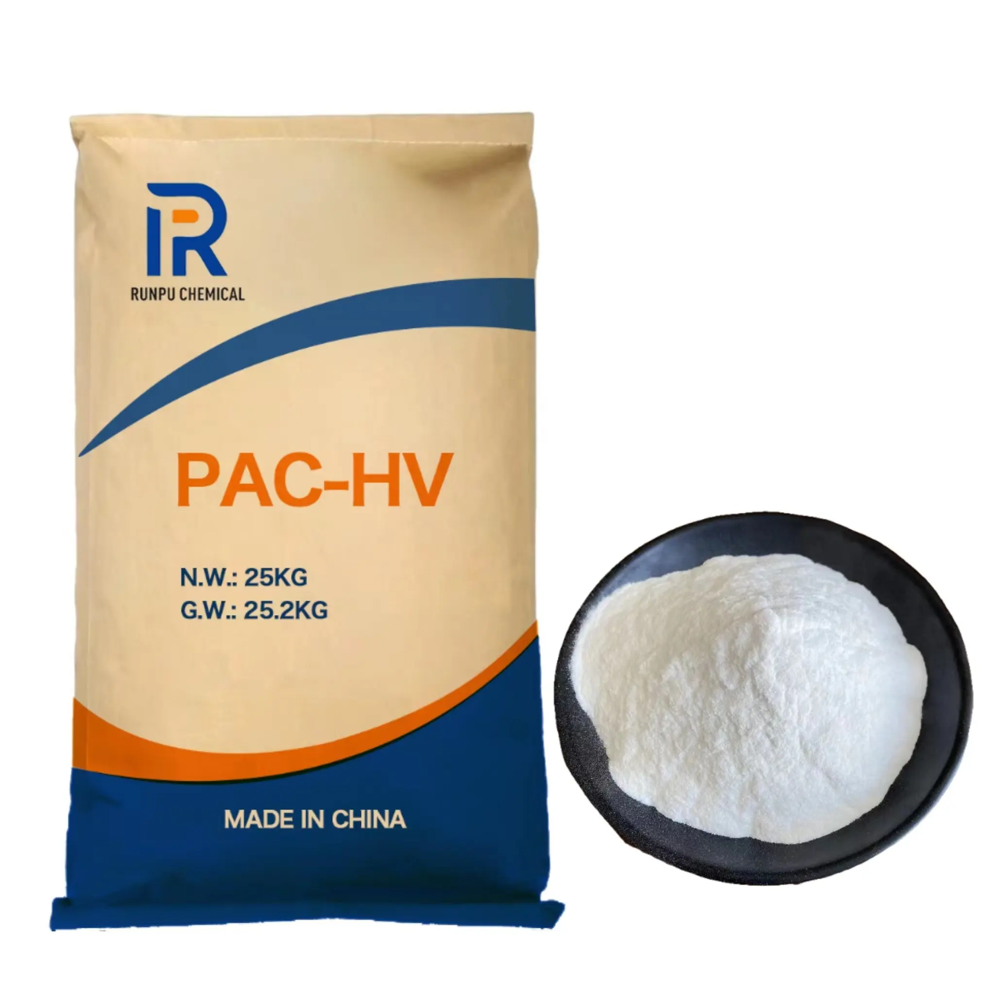 PAC HV & Pav Lv พอลิเมอร์เซลลูโลสโพลีเมอร์โพลิเมอร์เกรดอุตสาหกรรมสำหรับผงซักฟอกทำกระดาษสิ่งทอและน้ำยาทำความสะอาดประจำวัน