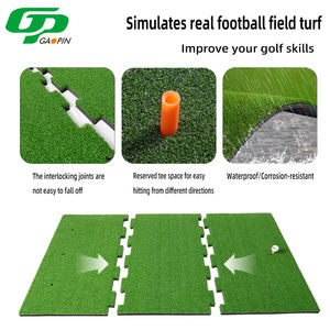Tapete de Práctica de <span class=keywords><strong>Golf</strong></span> GP Interlocking de 3 Piezas, Césped Artificial de PP Resistente, Antideslizante, Fácil de Guardar, Simulador de Entrenamiento para Hogar y Jardín - Product Image 1