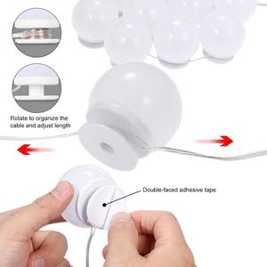 <span class=keywords><strong>Vanity</strong></span> đèn bóng đèn cho gương, <span class=keywords><strong>DIY</strong></span> LED bóng đèn trên gương trang điểm 2 màu sắc thay đổi độ sáng đèn dính trên gương ánh sáng Kit - Product Image 3