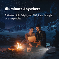 Station d'alimentation portable 300W, batterie LiFePO4 336Wh avec plus de 4000 cycles de vie, générateur solaire à onde sinusoïdale pure
