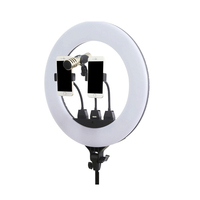 Anneau lumineux Tik Tok, anneau lumineux pour téléphone, anneau lumineux rechargeable pour appareil photo, anneau lumineux LED circulaire pour selfie, photographie, 22 pouces