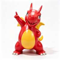 Sculpture de dragon artistique en résine, taille et forme personnalisées, logo couleur, décoration extérieure pour parc, aire de jeux, entrée de centre commercial