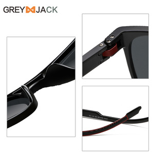 Gafas de sol polarizadas Greyjack para hombre, montura TR90, protección UV400, gafas ligeras para deportes al aire libre, color negro 1773 - Product Image 1