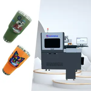 Factory Price Digital Automatic Uv Cylinder Printer Machine For Wood Acrylic Metal Cylinder UV bottle printer Cylinder Mug glass