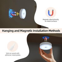 Lampe de nuit magnétique RGB rechargeable par USB, lumière LED blanche RGB avec télécommande, lampe à intensité variable, projecteur pour écran, armoire