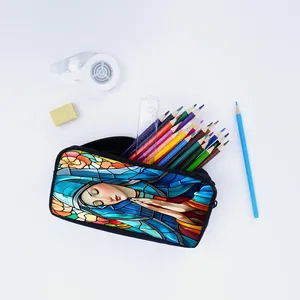 <span class=keywords><strong>Sac</strong></span> à <span class=keywords><strong>dos</strong></span> scolaire à roulettes en polyester avec impression Vierge <span class=keywords><strong>Marie</strong></span>, ensemble avec boîte à lunch et trousse à crayons, capacité de 20 à 35 L, unisexe - Product Image 6