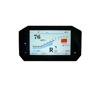Custom TFT LCD Navigation Display for Electric Motorcycle Ebike Motorbike ATV Speedometer Meter Adapting Fardriver Controller