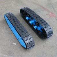 Nouveau bas prix personnalisation télécommande chenille en caoutchouc châssis de robot mobile pièces de machines de Construction