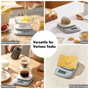 เครื่องชั่งอาหารดิจิตอลขนาดกะทัดรัด สแตนเลส 5กก./1กรัม สำหรับชั่งอาหารในครัว อบขนม และทำอาหาร - Product Image 6