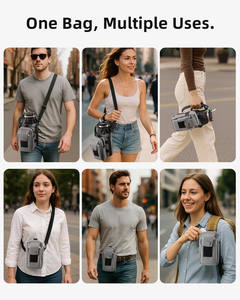 Magnetic Gym Bag Oxford Water <b>Bottle</b> Bag with Polyester Lining <b>Mini</b> Portable Crossbody Bag for Daily Outing Fitness Gym Holder - Product Image 5