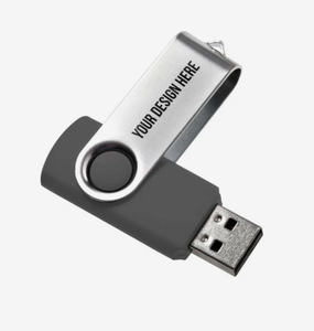 Custom 4GB Swivel Flash Drive Rotating USB Data Storage Promotional Tech Gifts for Corporate Events Branded Giveaways