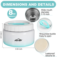 Thermos à soupe pour aliments chauds, enfants, sous vide, étanche, en acier inoxydable, à large ouverture, isotherme, pour le bureau, l'école, les voyages, l'extérieur