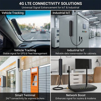 Antenne patch 4G LTE avec ruban adhésif 700-2700 MHz SMA Mâle pour modules GPS GSM de suivi d'actifs de voitures, camions et véhicules