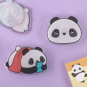 Support de téléphone adhésif ABS Paorang, motif de personnage de dessin animé mignon, support transparent, accessoire de téléphone décoratif kawaii, pour les fêtes - Product Image 2