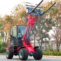Nueva Minicargadora W810 con Motor Kubota, Cargadora Frontal Compacta, Cargadora Agrícola Diésel de 2800 kg con Cabina Personalizada