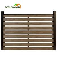 Moderne waterdichte 6 voet hoge WPC schuttingplank 3D modellering service decoratief ontwerp voor zwembad tuin balkon huisbeveiliging