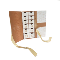 Boîte Calendrier de l'Avent Rigide Personnalisable pour Chocolats, Sushi, Bijoux – Vide, Vente en Gros, Luxe, Fermeture Magnétique, Gaufrage Mat