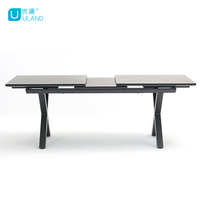 Mobilier d'extérieur Uland Mobilier de salle à manger Tables et chaises carrées modernes Ensemble table à manger extensible