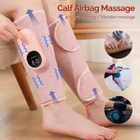 Appareil de massage des jambes à compression d'air sans fil, masseurs de mollets avec thérapie thermique pour la circulation et le soulagement de la douleur