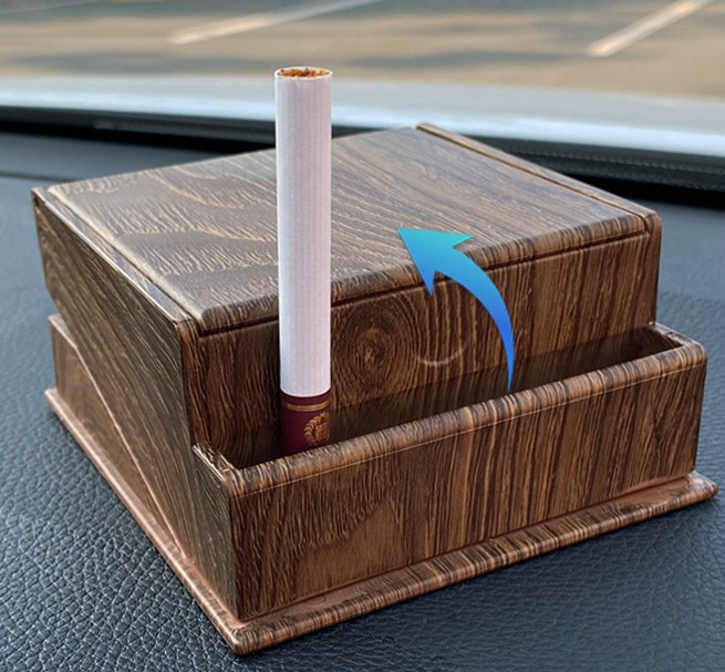 Porte-cigarette  Push up automatique, bote de distributeur de fume pour  la voiture et la maison, organisateur en bois pratique| Alibaba.com