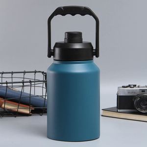 Bouteille d'eau sport isotherme en acier inoxydable à double paroi avec couvercle à poignée 2.0L 3.0L - Product Image 1