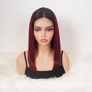 Wig renda penuh HD pirang 613 Wig depan renda rambut manusia Virgin mentah untuk WANITA HITAM Peruvian 360 Wig Frontal