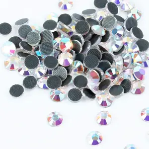 Diamantes de imitación DMC de varios tamaños, transferencia comercial A hierro en cristal, A granel para vestido de ropa