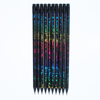 Crayons en bois noir OEM d'usine EN71, crayons en graphite de bois noir pour l'écriture des enfants, pour fournisseurs de papeterie