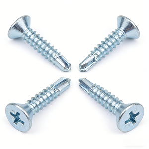 Bibo Yaente Factory M4.2 Galvanized Countersunk <b>Flat</b> Head Self-drilling Self-tapping Drill Tail <b>Screw</b> Metric Self-tapping <b>Screw</b> - Product Image 4