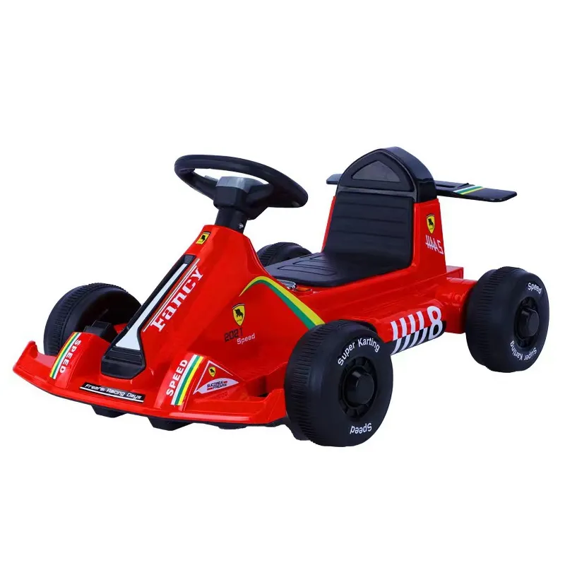 Lisanslı düşük fiyat çocuklar araba 12V Go Kart arabalar müzikli ışık oyuncak F1 araba binmek