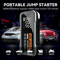 Démarreur de voiture robuste avec pompe à air, batterie 3000 cycles, compatible avec les véhicules essence et diesel