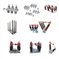 Desconectores de alta tensión para exteriores GW9-10/630A 10KV, interruptor de cuchilla 35KV 1250A, interruptor aislador con aislante de porcelana, operación manual