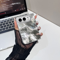 Compatible avec l'étui pour iPhone 18 FOLD, coque IMD, motif miroir glacier, écran pliable, antichoc pour Apple Ultra Cover