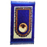Wholesale Custom Non-slip Foldable Muslim Prayer Mat Quilting Carpet Islamic Classic Prayer Rug with Tassels