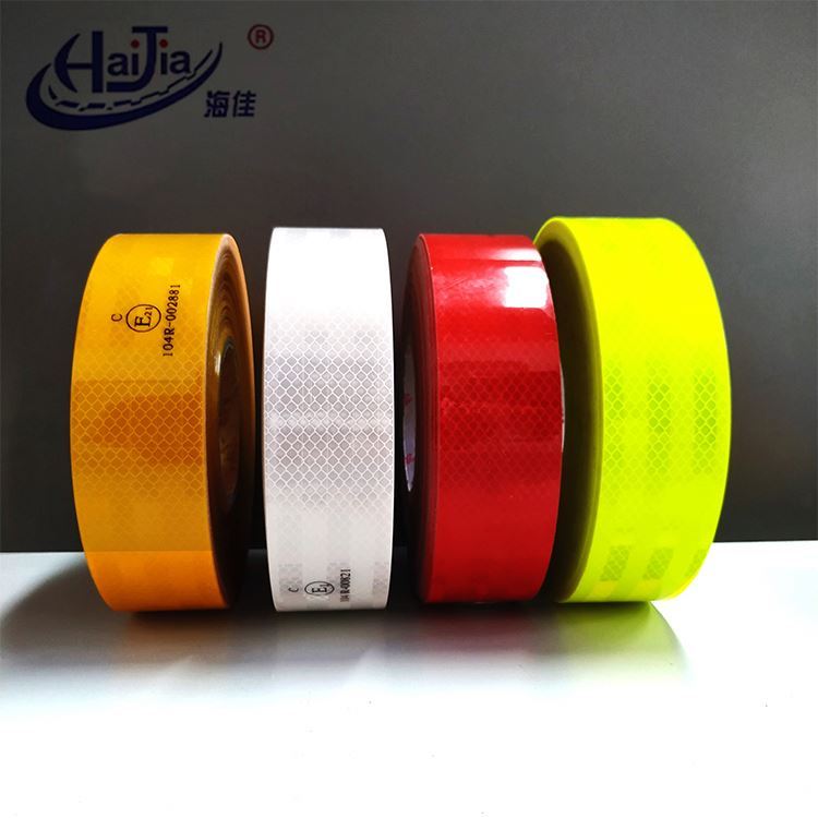 High Visibility Roadway Colored Safety Reflective Tape Flame Retardant Cold-Resistant Tape